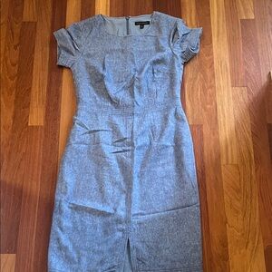 Banana Republic Elegant Gray Midi Dress